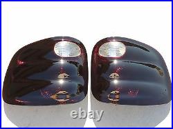 00-03 F150 FLARESIDE Smoked Tail Lights OE Black Tinted Non led Lamps CUSTOM