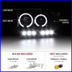 02-05 Dodge RAM 1500 Halo Projector Headlight+3rd Brake/LED Tail Lamp+Fog Light