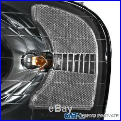 02-05 Ram 1500 2500 3500 Pickup Black Headlights+LED Tail Lights Brake Lamps
