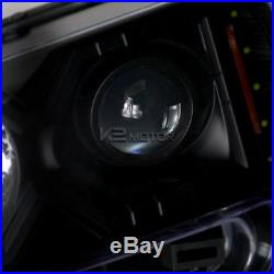 02-09 Trailblazer Black SMD LED DRL Projector Headlights+Black Tail Lamps