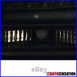 04-07 BMW E60 5-Series Glossy Black Smoke Lens LED Tail Lights Brake Lamps