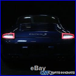05-08 Porsche 911/997 GT3 GT2 Turbo Carrera Targa Red Clear Les LED Tail Lights