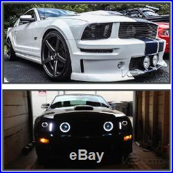05-09 Mustang Black Halo Projector Headlights+Sequential LED Signal Tail Lamps