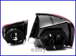 06-09 Vw Jetta Mk5 Euro Led Taillights Dark Red / Clear