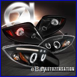 06-11 Mitsubishi Eclipse Black Halo LED Projector Headlights+LED Tail Lamps