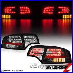 06-2008 Audi A4 B7 Black Halo Projector LED DRL Headlight+COOLEST SMD Tail Light
