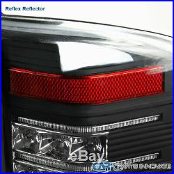 07-13 Chevy Silverado 1500 07-14 2500HD 3500HD Black LED Brake Tail Lights Lamps