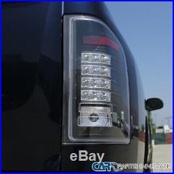 07-13 Chevy Silverado 1500 07-14 2500HD 3500HD Black LED Brake Tail Lights Lamps