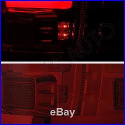 07-13 Silverado 1500 2500 3500 Red Smoke LED Newest C Streak LED Tail Lights