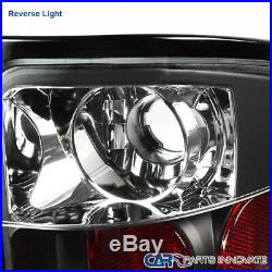 07-14 Silverado 1500 2500 3500 Pickup Black Headlights+LED Rear Tail Brake Lamps
