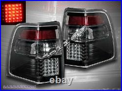 07-16 Ford Expedition LED Tail Lights Black Brake Lamps Assembly LH+RH