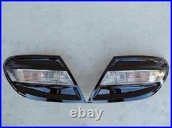 08-11 C300 C350 Smoked Tail lights Black Tinted non led W204 OEM Mercedes