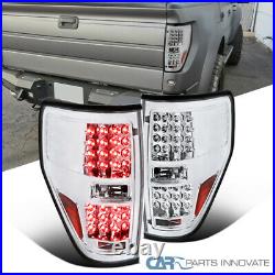 09-14 Ford F150 F-150 Pickup Clear LED Tail Lights Rear Brake Lamps Left+Right
