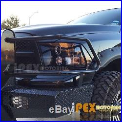 09-16 Dodge Ram 1500 2500 Halo Projector LED Black Head Light + Dark Smoke Tail