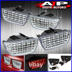 10-13 Chevy Camaro Chrome Led Tail Lamps Front Rear Bumper Side Markers Lights