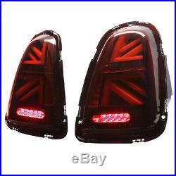 11-15 Helix Mini Cooper R56 R57 R58 R59 LED Union Jack Taillights Dark Red