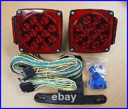 12V LED Trailer Light Kit Multi-Function Tail Lights Submersible DOT