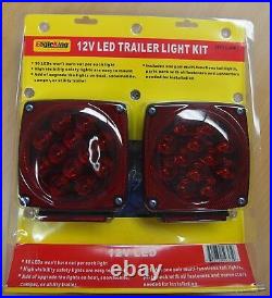 12V LED Trailer Light Kit Multi-Function Tail Lights Submersible DOT