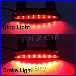 12v Brake Tail Light Led License Plate Motorcycle For Chopper Cafe Racer Clubman