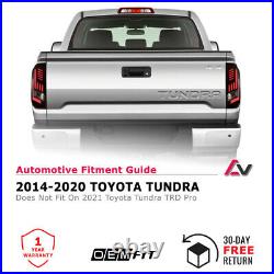 14-20 For Toyota Tundra Black Smoke DRL LED Sequential Turn Signals Tail Lights