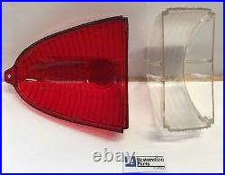 1955 Chevrolet RED Tail Light Lens Bezels KIT 10 pc Bel Air FREE SHIPPING