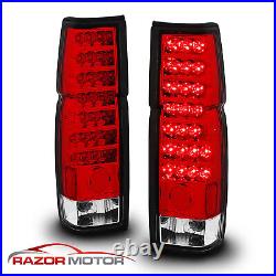 1986-97 Red Clear LED Back Tail Lights Pair For D21 Hardbody Pickup