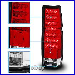 1986-97 Red Clear LED Back Tail Lights Pair For D21 Hardbody Pickup