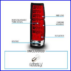 1986-97 Red Clear LED Back Tail Lights Pair For D21 Hardbody Pickup