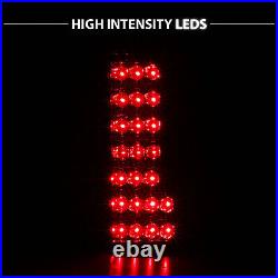 1986-97 Red Clear LED Back Tail Lights Pair For D21 Hardbody Pickup