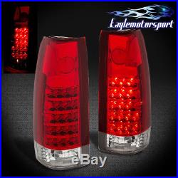 1988-1998 Chevy/GMC C/K 1500 2500 3500 Truck LED Red Brake Tail Lights Lamps Set