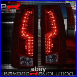 1988-1998 Gmc/Chevy C/K C1500/2500/3500 Smoke Red LED Tail Light Brake Lamps