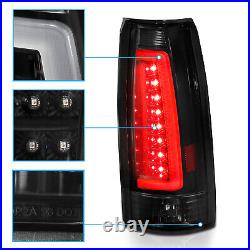 1988-1999 LED C Bar For Chevy/GMC C/K Silverado Tahoe Sierra Smoke Tail Lights