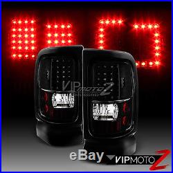 1994-2001 Dodge Ram 1500 2500 3500 Infinity Black LED Brake Signal Tail Lights