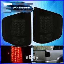 1994-2004 Chevy S10 Sonoma Smoked Lens Red Led Tail Lights Replacement