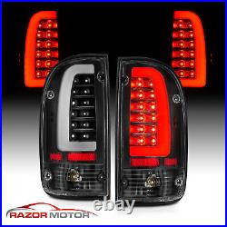 1995-2000 Replacement Black LED Bar Tail Light Set for Toyota Tacoma Bulb+Socket