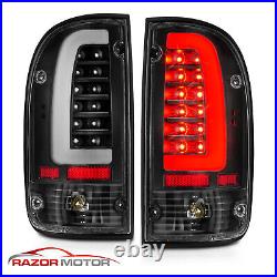 1995-2000 Replacement Black LED Bar Tail Light Set for Toyota Tacoma Bulb+Socket