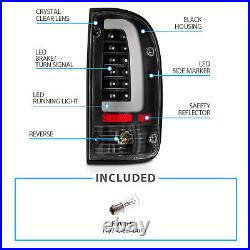 1995-2000 Replacement Black LED Bar Tail Light Set for Toyota Tacoma Bulb+Socket