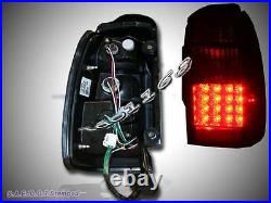 1996-2000 Toyota 4runner Sr5 Black Led Tail Lights New