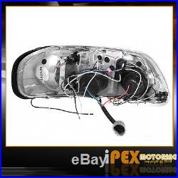 1997-2003 Ford F150 F-150 Twin Halo Projector LED Headlight + Tail Lights Chrome