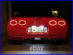 1997-2004 C5 Corvette MODIFIED Halo LED Tail Lights/LAMPS- With HYPERFLASH HARNESS