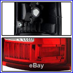 1999-2002 Chevy Silverado 1500 99-06 GMC Sierra Red LED Tail Lights Brake Lamps