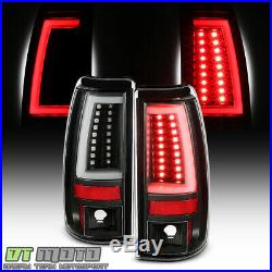 1999-2002 Chevy Silverado 99-06 GMC Sierra Black Edition LED Tube Tail Lights