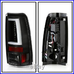 1999-2002 Chevy Silverado 99-06 GMC Sierra Black Edition LED Tube Tail Lights