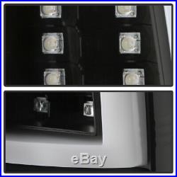 1999-2002 Chevy Silverado 99-06 GMC Sierra Black Edition LED Tube Tail Lights