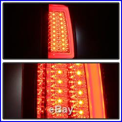 1999-2002 Chevy Silverado 99-06 GMC Sierra Red Smoke LED Tube Tail Lights Lamps