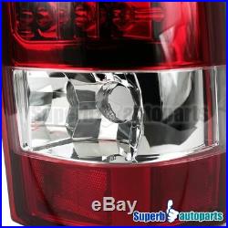 1999-2002 Chevy Silverado/ GMC Sierra 1500 2500 LED Tail Brake Lights Red Lens