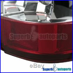 1999-2002 Chevy Silverado/ GMC Sierra 1500 2500 LED Tail Brake Lights Red Lens