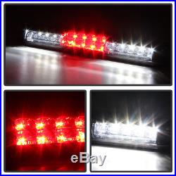 1999-2002 Chevy Silverado GMC Sierra Red LED Tube Tail Lights+LED 3rd Brake Lamp