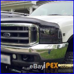 1999-2004 FORD F250 F350 Super-Duty LED Black Headlights+Signal+Smoke Tail Light