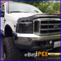 1999-2004 FORD F250 F350 Super-Duty LED Black Headlights+Signal+Smoke Tail Light